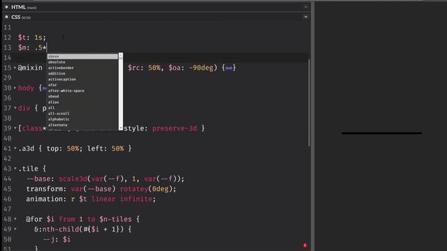 Spinning tiles with CSS variables смотреть онлайн