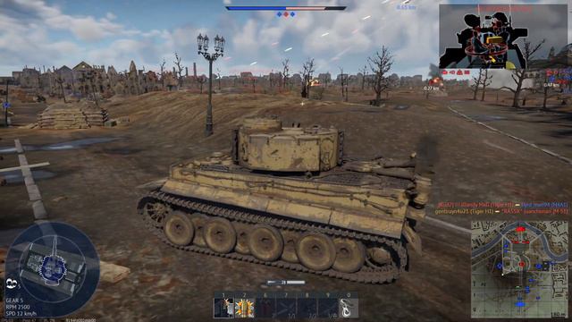 War Thunder tier 3 tank battle with my new tiger h1 смотреть онлайн