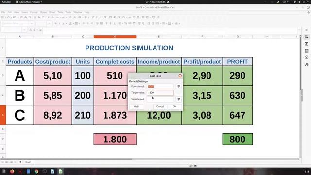 How to use Goal Seek in LibreOffice Calc смотреть онлайн