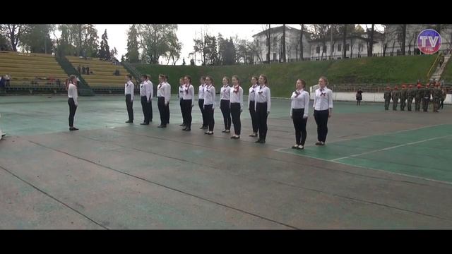 Школа №58. Городской смотр строя и песни. смотреть онлайн