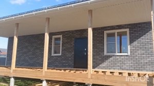 Отделка дом хауберком#фасадные панели хауберг#отделка