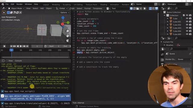 Beginner Blender Python Exercise: Track an empty with a camera смотреть онлайн