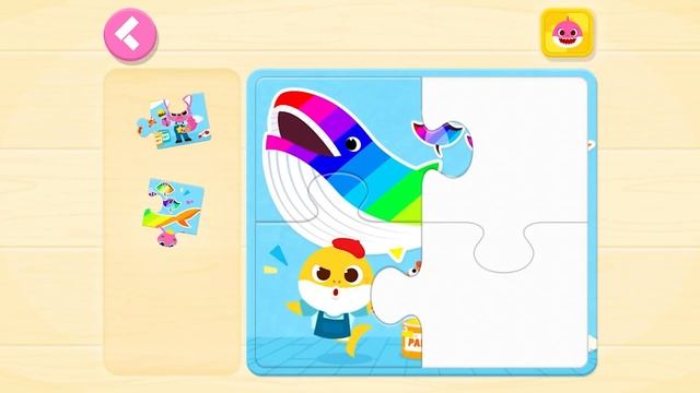 Пазлы ″Baby Shark Puzzle Fun″ #1 // пазлы - 4 детальки!
