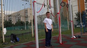 Тренировка на гимнастических кольцах