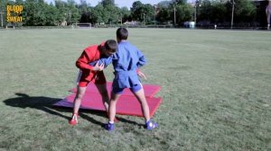 Самбо. Контрприем на бросок через бедро. Sambo. Hip throw counter.