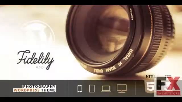 Preview Fidelity - Premium Photography WordPress Theme TFore смотреть онлайн