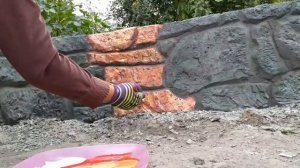 #покраска искусственного камня Покраска декоративного камня