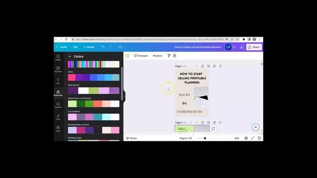 Using Color Palettes in Canva to Redesign смотреть онлайн