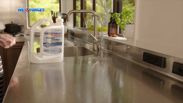 Wet & Forget Indoor Is A Dual Purpose Product. Here It Sanitises Hard Surfaces.