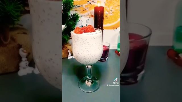 Йогурт с чиа. Перекус. Полезный перекус. смотреть онлайн