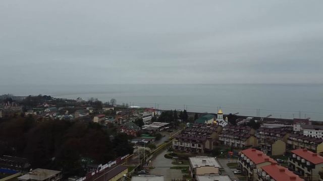 Пролёт над посёлком Головинка в Сочи. Жилой комплекс Тюльпановка апрель 2021 смотреть онлайн