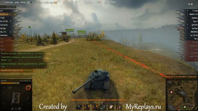 WOT: Malinovka - Bat Chatillon 25 t - 5 frags