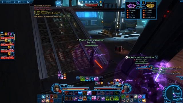 SWTOR 7.2 PvP - Lightning Sorcerer: Orbital Station смотреть онлайн