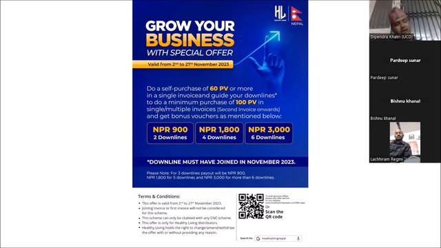 Scheme of November 2023 II Healthy Living Nepal II Offer november 2023 II vestige scheme in nepal смотреть онлайн
