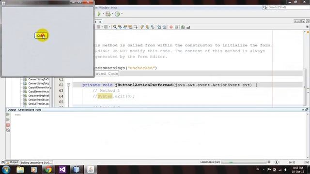 How to Close Form by Exit or Dispose Method in Java Netbeans смотреть онлайн