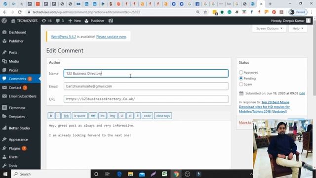 WordPress Comment Approval | How to Filter Spam Comments on Your Blog смотреть онлайн