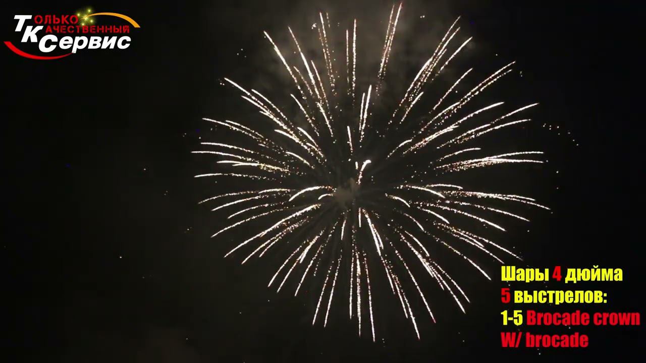 Шары 4 дюйма Brocade Crown W/ Brocade Tail 2024