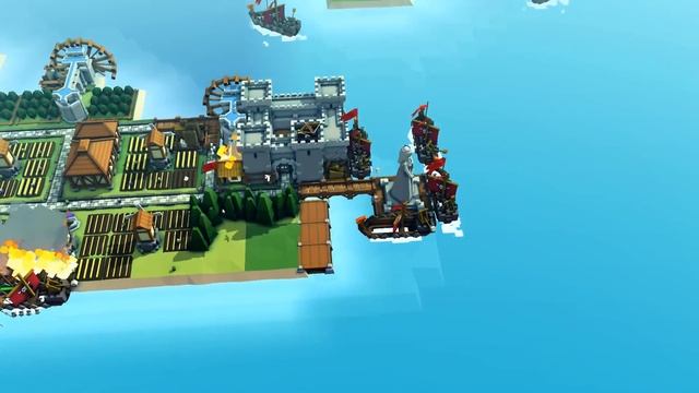 BIGGEST Viking Invasion Fleet Ever vs NEW Cathedral! Defend the Fort (Kingdoms and Castles Gameplay смотреть онлайн