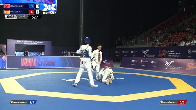 527 Quarter final Men 58kg TUR DAYIOGLU O F ESP VICENTE A смотреть онлайн