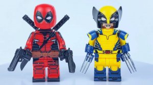 Неоригинальные ЛЕГО Минифигурки Дэдпула и Росомахи от компании Koruit #лего #марвел #росомаха