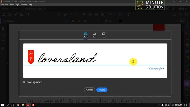 How to add signature in adobe acrobat 2023 | Add signature in PDF смотреть онлайн