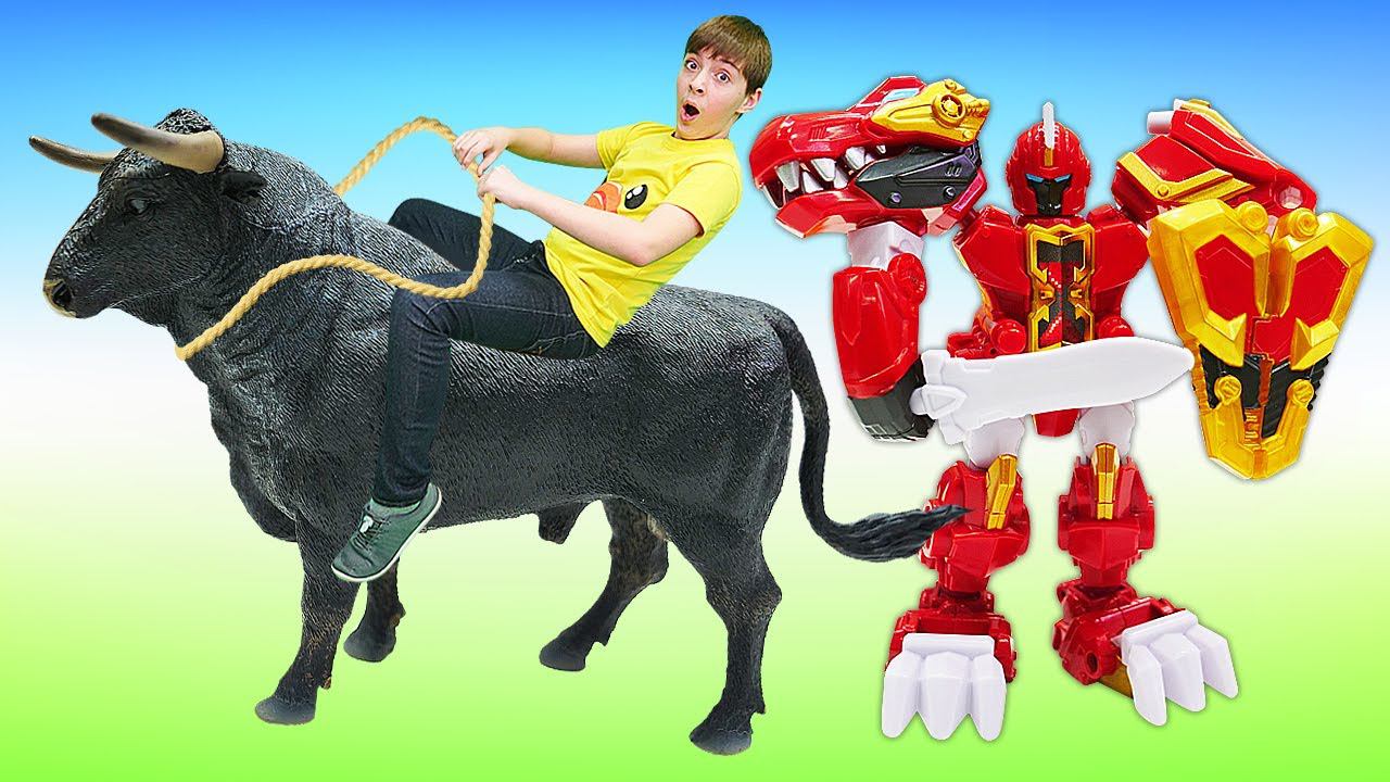 Роботы Трансформеры Супер 10 ищут суперкамни! Видео игры для детей. Распаковка робота Тирануса смотреть онлайн