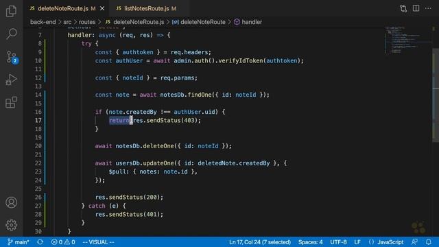 109 Prevent Users From Deleting Other Users' Data || Full Stack React Development смотреть онлайн