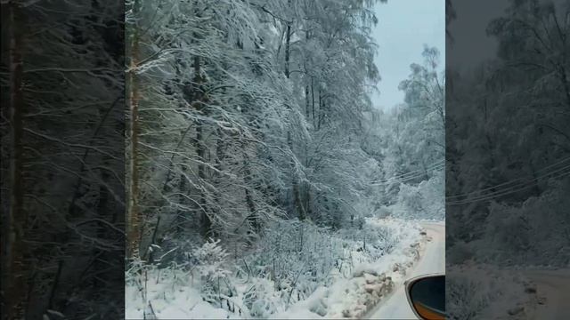 Предновогодняя красота. Дорога на дачу. Волоколамск смотреть онлайн