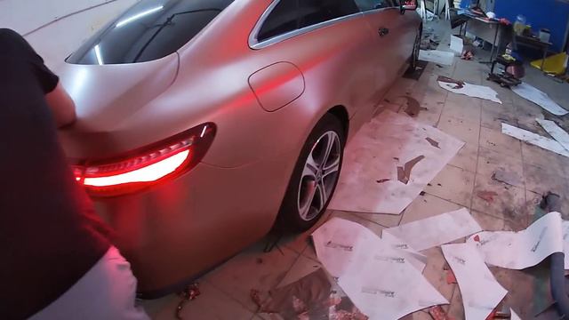Оклейка Mercedes E coupe Rose Gold Matte KPMF смотреть онлайн