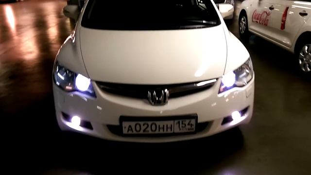 Honda Civic 4d 2008 ЗАДНИЕ ДИОДНЫЕ ФОНАРИ + КСЕНОНОВЫЕ ТУМАНКИ + ДИОДЫ В ПЕРЕДНИХ ГАБАРИТАХ