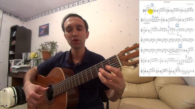 Кубана, разбор на гитаре смотреть онлайн