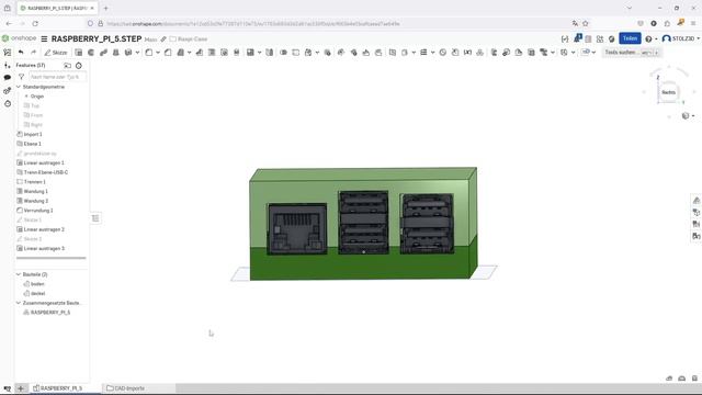 Onshape Grundkurs - 4/4 | Wir bauen ein Raspberry Pi Case - Abschlussprojekt смотреть онлайн