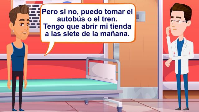 Presente simple conversación (Doctor) Aprende español - Habla español - diálogos en español смотреть онлайн