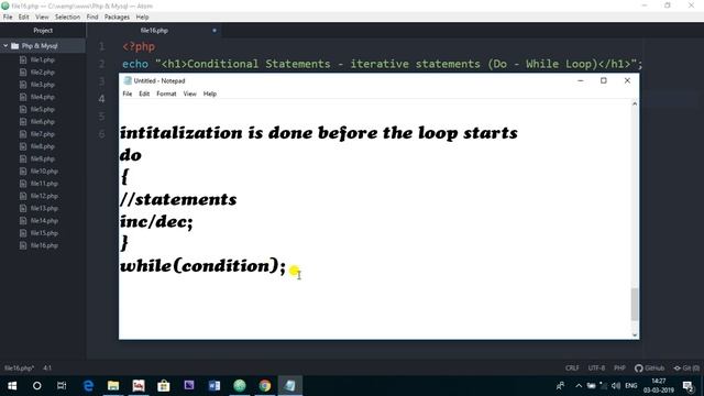 Lecture - 21 - Conditional Statements - Do-While Loop In PHP - PHP & MySql Series смотреть онлайн