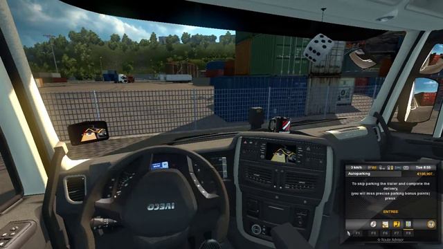 iveco truck amazing reverse parking | Euro Truck Simulator 2 | смотреть онлайн