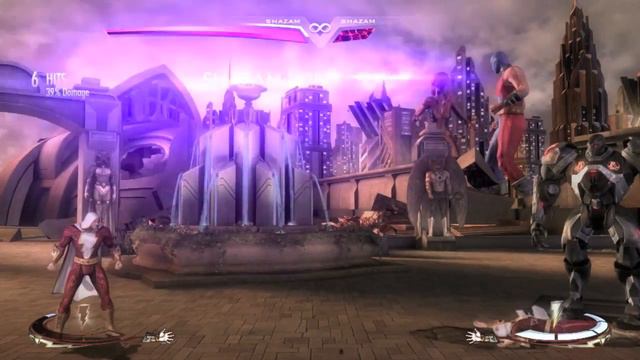 Injustice Gods Among Us | Shazam - All skins, Intro, Super Move, Story Ending смотреть онлайн