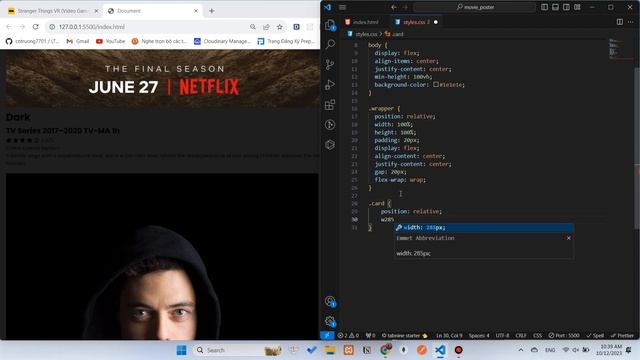 Movie Poster with animation | HTML/CSS смотреть онлайн
