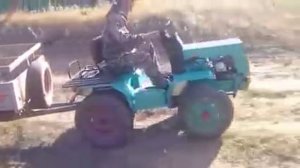 Самодельный минитрактор с китайским движком