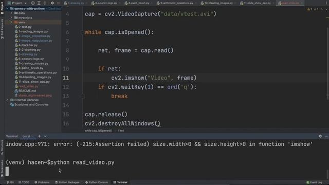 OpenCV with Python | 11-Read and Play Videos with OpenCV смотреть онлайн