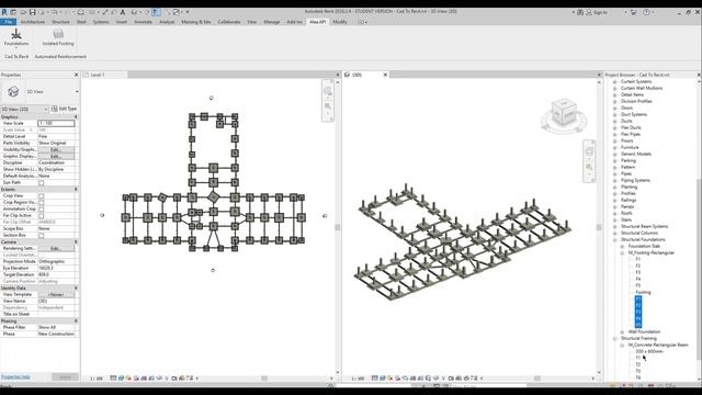 Revit.API Structural Elements From Cad To Revit !! смотреть онлайн
