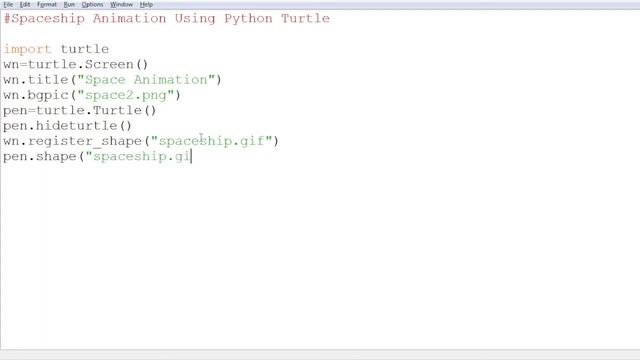 Spaceship Animation With Background And Image In Python Turtle #pythonturtle смотреть онлайн