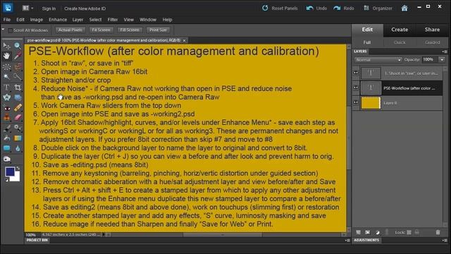 Photoshop Elements 10 general workflow for fixing photos смотреть онлайн