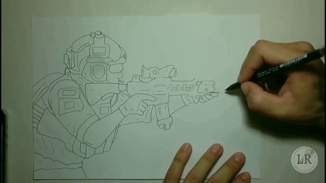 Desenhando Soldado da Guerra - Speed Drawing Soldier War смотреть онлайн