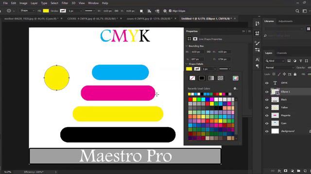 كورس أساسيات الفوتوشوب للمبتدئين 4 / نظام ألوان cmyk смотреть онлайн