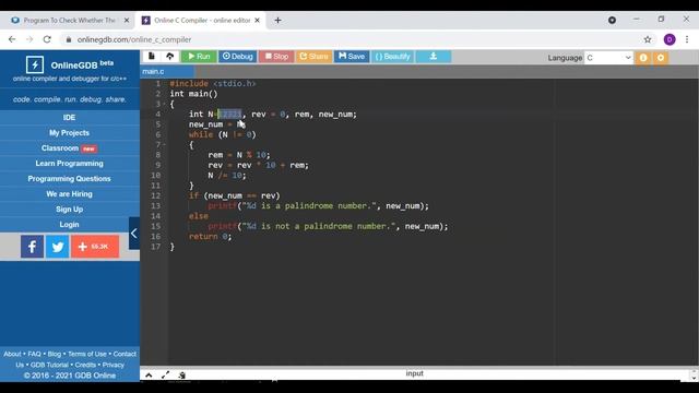 Palindrome Number Program in C, C++, Java, Python, C# and PHP - Letsfindcourse смотреть онлайн