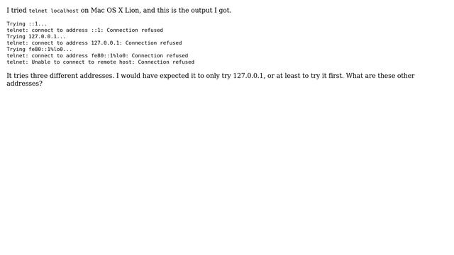 Isn't localhost simply 127.0.0.1 on Mac OS X 10.7 (Lion)? (2 Solutions!!) смотреть онлайн