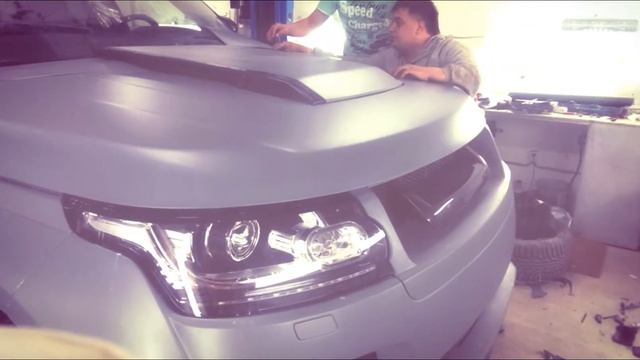 Матовая пленка. Range Rover Supercharged. смотреть онлайн
