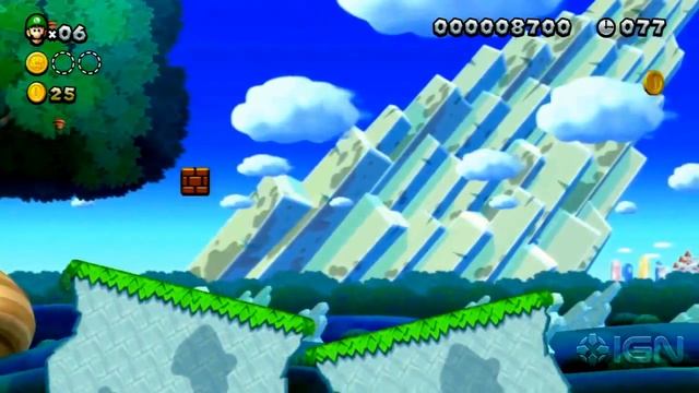 New Super Luigi U 3 Star Coin Walkthrough - Acorn Plains-1: Waddlewing Warning! смотреть онлайн