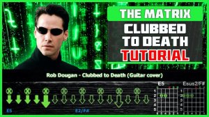 Как Играть Rob Dougan - Clubbed to Death (The Matrix) На Гитаре Одной Гитаре! Fingerstyle разбор