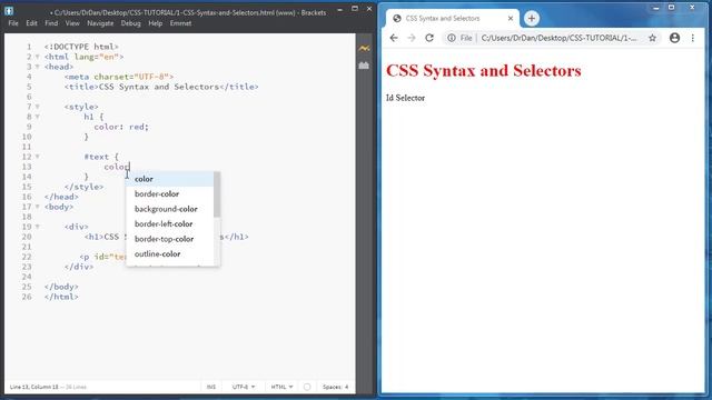 CSS Syntax and CSS Selector | CSS Tutorial For Beginners смотреть онлайн